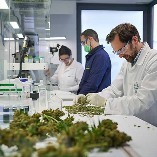 Cannabisveredelung im Labor